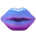 Decoration Lips, blue-purple