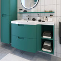 GoodHome Wash-Basin Cabinet Himalia 105 cm, left, green