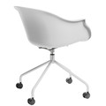 Chair with Castors Roundy, white