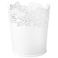 SAMVERKA Plant pot, white, 9 cm