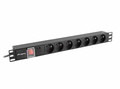 Lanberg Power Strip Rack PDU 1U 7x PL 2m