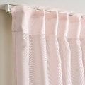 STENFRÖ Sheer curtain, 1 piece, with heading tape/pink, 300x300 cm