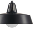 GoodHome Pendant Lamp Yarra E27, black