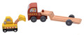 JOUECO Wooden Truck with Loader 18m+