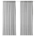 HILJA Curtains, 1 pair, grey, 145x300 cm