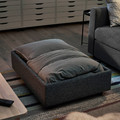 VIMLE Footstool with storage, Gunnared medium grey