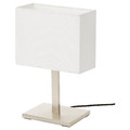 TOMELILLA Table lamp, nickel-plated, white, 36 cm