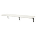 BERGSHULT / KROKSHULT Wall shelf, white, anthracite, 120x30 cm