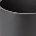 Plant Pot with Saucer GoodHome 17 cm, black