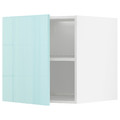 METOD Top cabinet for fridge/freezer, white Järsta/high-gloss light turquoise, 60x60 cm