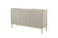 Three-Door Cabinet Nicole 150cm, cashmere/gold legs