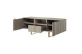 TV Cabinet Verica 150 cm, biscuit oak/gold legs