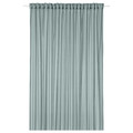 STENFRÖ Sheer curtain, 1 piece, with heading tape/turquoise, 300x300 cm