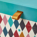 BUSENKEL Jewellery box with compartments, harlequin pattern/multicolour