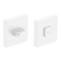 Door Escutcheon Verso Qubik, white