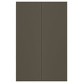 HAVSTORP 2-p door f corner base cabinet set, brown-beige, 25x80 cm