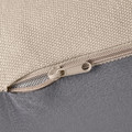 VIMLE Cover for footstool with storage, Hallarp beige