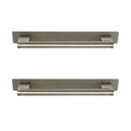 GoodHome Kitchen Cabinet Handle Khara, nickel effect, 188 mm, 2 pack