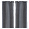 VÄXELBRUK Curtains, 1 pair, blue, 140x300 cm