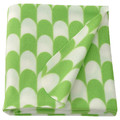 BRUKSVARA Throw, green/white, 120x160 cm