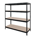 GoodHome Metal Shelving Unit Rand 180 x 166 x 60 cm 4 Shelves 300 kg