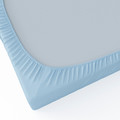 BRUKSVARA Fitted sheet, blue, 140x200 cm