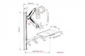 Digitus Workstation Wall Mount LCD+Keyboard 32" 8kg DA-90451