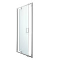 GoodHome Pivot Shower Door Beloya 100 cm, chrome/transparent