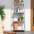 HYLLIS Shelf unit, indoor/outdoor galvanized, 60x27x140 cm