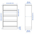 HAVSTA Shelving unit with plinth, white, 81x37x134 cm