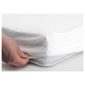 LEN Fitted sheet for cot, white, 60x120 cm