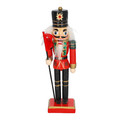 Nutcracker Christmas Decoration 15cm, red/cap