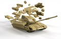 Airfix Model Kit Quickbuild Challenger Tank Desert 5+