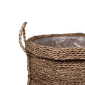 GoodHome Plant Pot Cover Basket 33 cm, seagrass