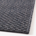 MORUM Rug flatwoven, in/outdoor, dark grey, 160x230 cm