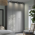 PAX / GULLABERG Wardrobe combination, dark grey/grey, 150x60x236 cm