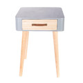 Nightstand Bedside Table Enano, grey