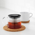 RIKLIG Teapot, glass, 0.6 l