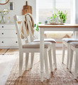 INGOLF Chair, white, Hallarp beige