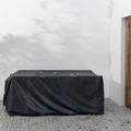 TOSTERÖ Cover for furniture set, black, 215x135 cm