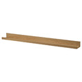 MOSSLANDA Picture ledge, oak effect, 115 cm