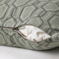 JÄTTEPOPPEL Cushion cover, green/grey, 50x50 cm