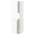 METOD Hi cab f fridge or freezer w 2 drs, white/Vallstena white, 60x60x200 cm