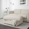 VIMLE Footstool with storage, Gunnared beige