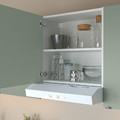 ENHET Wall cb w 1 shlf/door, white/pale grey-green, 60x32x60 cm