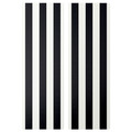 SMÅSTAD Door, black/white stripe, 30x90 cm