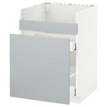 METOD Base cb f HAVSEN snk/3 frnts/2 drws, white/Veddinge grey, 60x60 cm