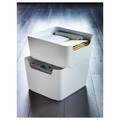 PLUGGIS Waste sorting bin, white, 8 l