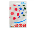 Balloons Set Premium Dots 13" 5pcs, transparent