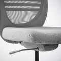 FLINTAN Office chair with armrests, Diseröd grey